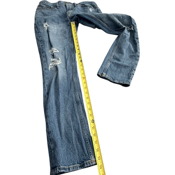 Old Navy Skinny Built-In Flex Blue Men’s Jeans 32x32 Pants Distressed - Picture 11 of 13